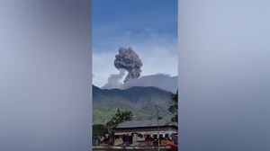 Mount Merapi volcano erupts with 3,300ft high ash column in Indonesia