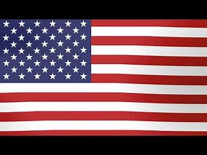 USA Flag Animated Waving | Stock Footage
