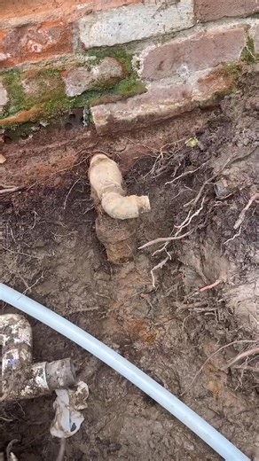 replacing a water service line. brought the line up to install the shut off valves above grade-000 #fyp #cool #trending #fypシ゚viral #tiktok #diy #art | Foxhousewoodwork