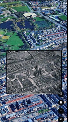 Aerial View of barrow in Furness over the years of history
