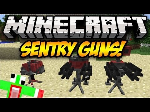 Minecraft: SENTRY GUNS! (TF2) Mod Showcase