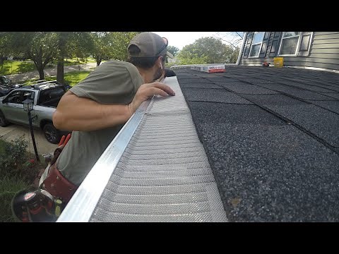 INSTALLING COSTCO EASYON GUTTER GUARDS