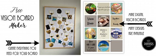 Free Vision Board Printables PDF to Print or Download