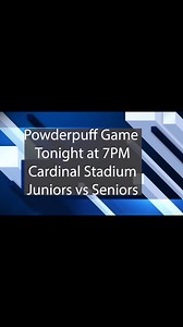 The 2025 Homecoming Powder Puff game is tonight at 7! Come out to Cardinal Stadium to watch the Junior girls take on the Senior girls! At half time the boy cheer teams will perform and the 2025 Homecoming King and Mr. Congeniality will be crowned! Tickets to get in the game are $5! | DTV News