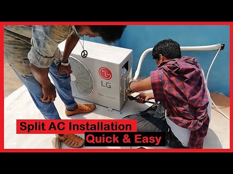 LG Split Air Conditioner (AC) Installation Process - Step by step [[Guide]]