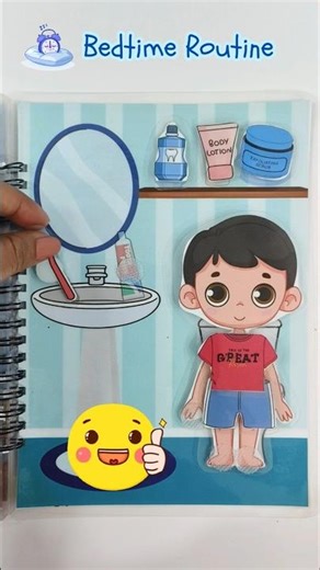 🌜Bedtime Routine | Kids Healthy Habits #cocomelon #toddlerlearning #shorts