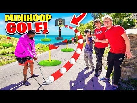 INSANE 2HYPE Mansion Mini-Golf TRICKSHOT BASKETBALL
