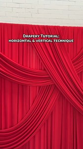 86K views · 1.4K reactions | 'Another of our favourite draping techniques' - @designmerchants #regram. This technique really shows off the fabric flow beautifully! Great job!  #tableclothsfactory #drapery #draping #drapingdesigns #styleinspo #partybackdrop #partysetup #eventbackdrop #eventstyling | TableclothsFactory | Facebook