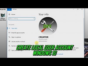 How to Create Local User Account Windows 10