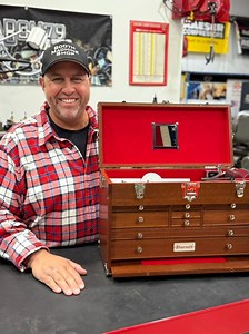 @starrett_tools and @gerstnerusa are collaborating to bring back the Starrett No. 200W tool chest in a limited edition replica, the No. 200 WCR to celebrate Gerster’s 120th anniversary. This beautiful hand crafted precision tool chest is made from durable Sapele, a type of African Mahogany, lined with the iconic red felt and will be individually numbered 1-120. These will be a true collectors piece! The pre-sale will end December 19th and you can visit our website Abom79.com to click the link th