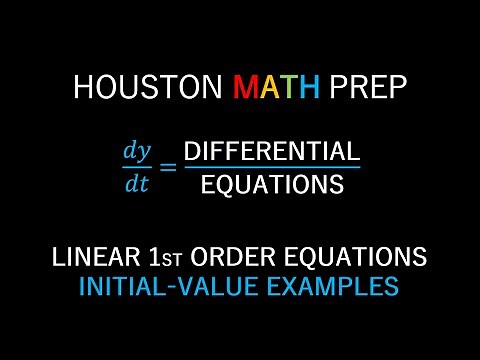 Linear First-Order Equations (Initial-Value Problem Examples)