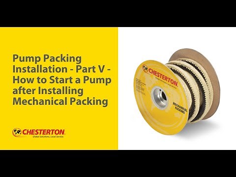 Pump Packing Installation - Part V - How to Start a Pump after Installing Mechanical Packing