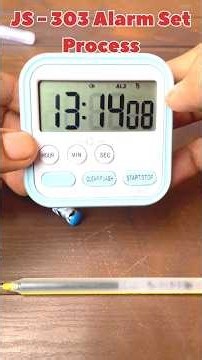 Kitchen Timer JS-303 Clock Me Alarm Kaise Set Kare |Set Alarm In JS-303 Clock #kitchentimeralarmset