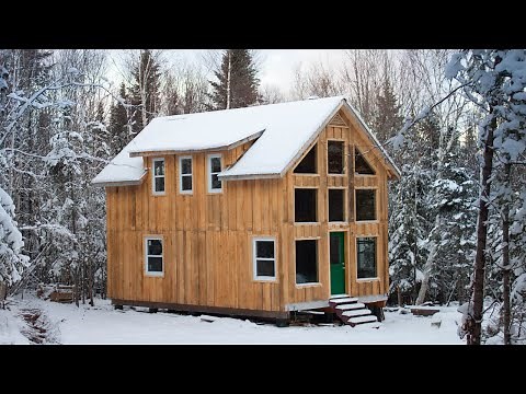 Off Grid CABIN Build | TIMELAPSE