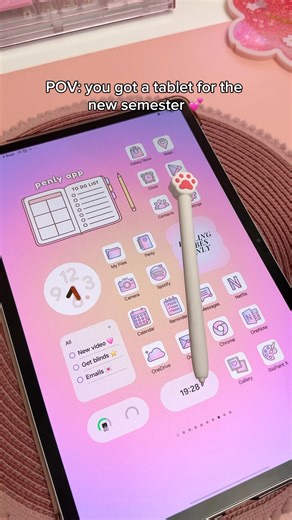 pov: you got a tablet for the new semester 💕✨ Samsung galaxy tab | penly app | digital note taking