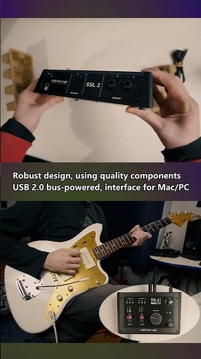 SSL2 MKII Audio Interface | Demo with Electric Guitars #guitar #audiointerface #unboxing