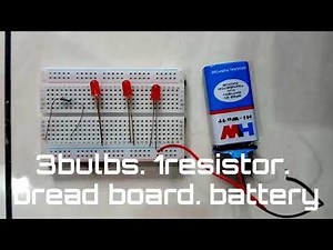 How to make a series circuit in bread board #howtomake