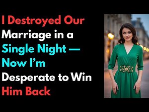 I Destroyed Our Marriage in a Single Night — Now I’m Desperate to Win Him Back #cheating