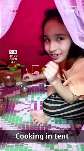 Cooking in tent #shorts