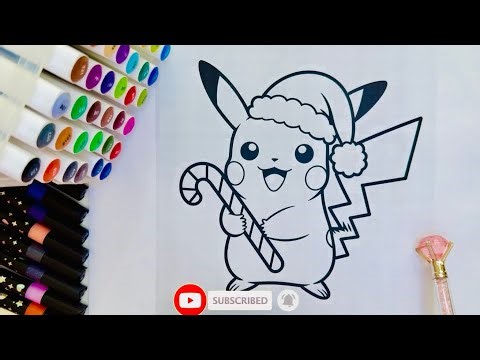 Pikachu Pokémon 🔥How to coloring Pikachu| Coloring Page | Art Markers