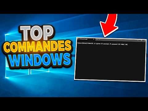 18 commandes WINDOWS que tout débutant doit savoir