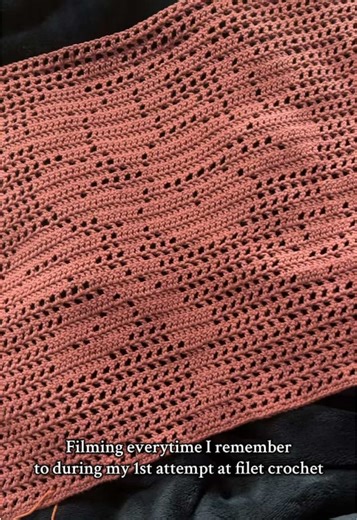 Exploring the Filet Crochet Trend: My First Attempt