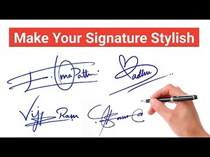 Make Your Signature Stylish | 7 Different Styles Of Signatures | Name Signature Design | How to Sign
