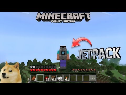 FLY FOREVER! Jetpack Mod in Minecraft Pocket Edition (MCPE Addon)