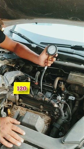 How to test engine cylinder pressure #engine #enginepower #shorts