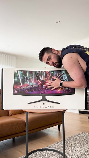 Alienware AW3423DWF OLED Ultra Wide Gaming Monitor Unboxing