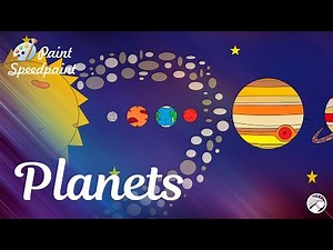 The planets. Speed paint in MS Paint. Solar System