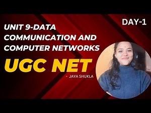 Unit-9 Data Communication and Computer networks|| Hindi+ English|| UGC NET PREPARATION #ugcnet