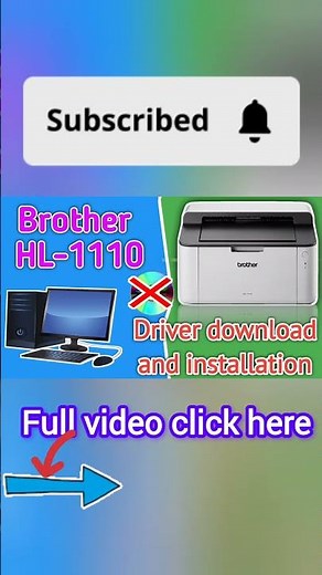 Brother HL 1110 printer driver How to Download and Install without CD.#shorts #brotherprinters