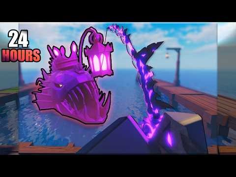 I Played Roblox FISCH for 24 HOURS and Found the RAREST ITEM EVER 💎