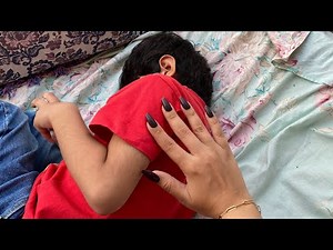 ASMR Fast Back and Head Scratching Long Nails