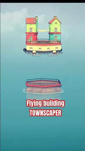 Flying Building in Townscaper 🏠✨ (EASY TRICK!) #shorts #trending #townscaper #fyp