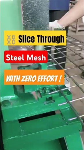 Powerful Mechanical Wire Mesh Cutter in Action!