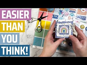 A One Page Wonder! Beginner Mini Album Tutorial ✿ in Minutes!!