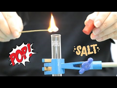 Reaction of Acid and Reactive Metal (+ test for hydrogen gas)