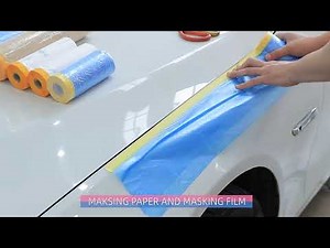 Masking film & masking paper rolls for construction or auto paint.