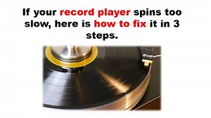 If your record player spins too slow, here is how to fix it in 3 steps. - All For Turntables