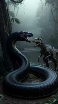 Anaconda vs Dinosaur 🐍🦖 | Deadliest Jungle Fight | #Shorts