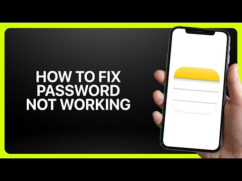 How To Fix “Password Not Working” In iPhone Notes App 2025! Tutorial