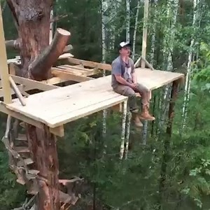 227K views | 30-Day Challenge: Building a Wooden Treehouse from Scratch #outdoorcamping #outdoorcooking #survival #tent #shelter #campinggear #campingtrip #outdoor #outdoors #campingtools #campingtents #outdoorlife #foryou #solocamping #fyp #viral #bushcraft #build #camp #camping #campinglife | Tech Moments | Facebook