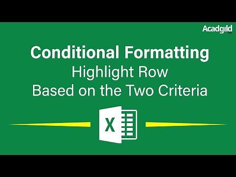 How to Highlight Rows in Excel Based on Two Criteria Using Conditional Formatting | Excel Tutorials