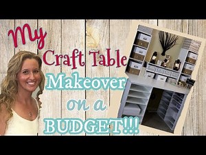 My Craft Table MAKEOVER on a BUDGET | DIY Craft Table | Michael's Craft Desk