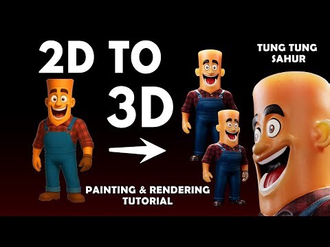 How I Made This Cartoon Character in 3D!