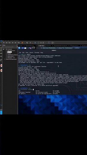 Dark Web Access in Kali Tor Onion Project #darkweb #tor