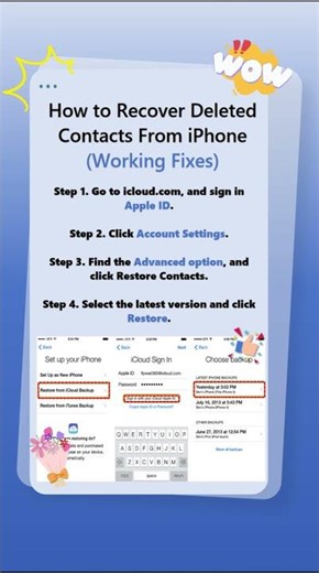 How to Retrieve Deleted Contacts on iPhone Quickly