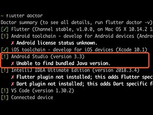Android Studio (version 2023.1) X Unable to find bundled Java version.